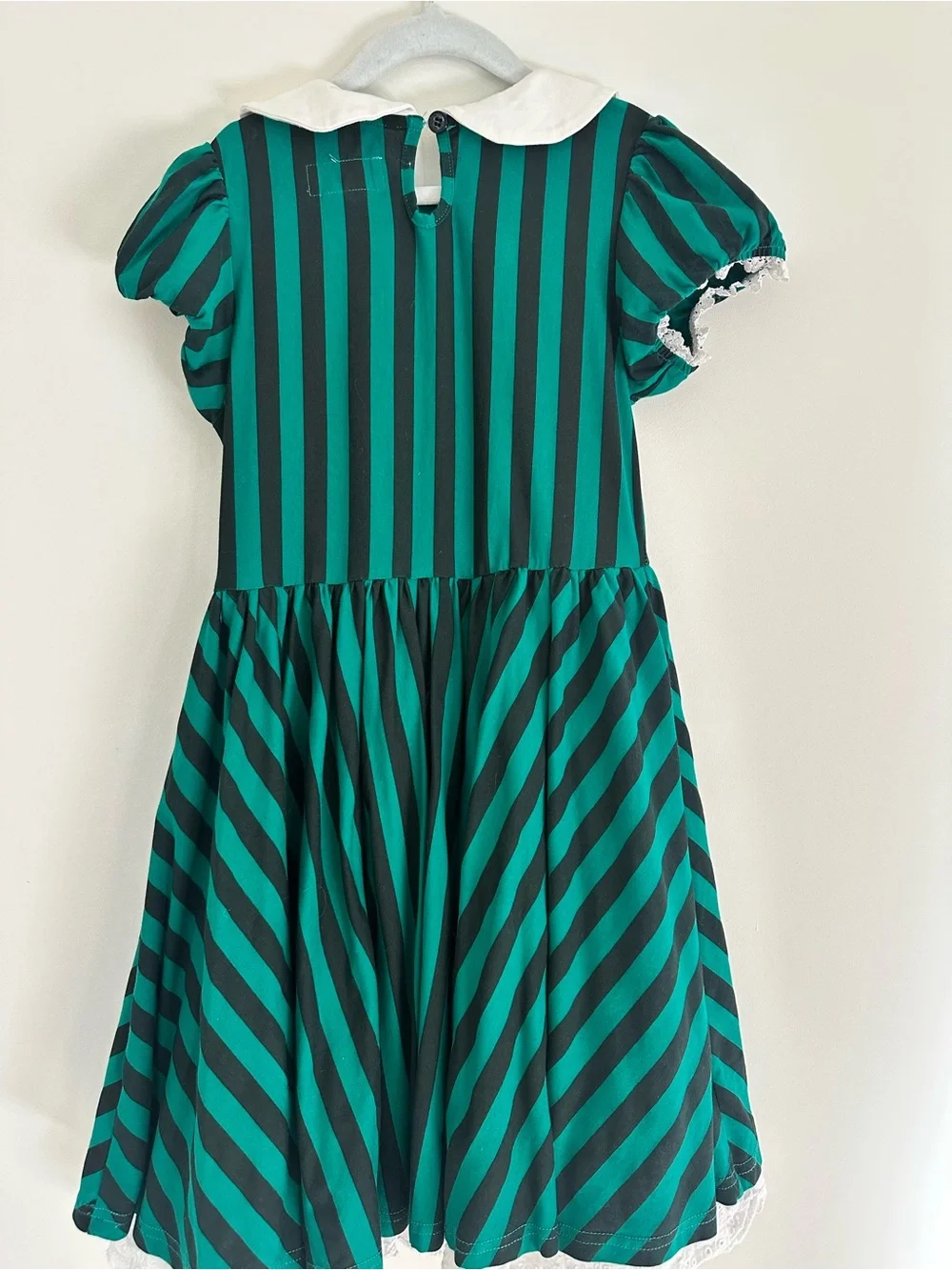 Taylor Joelle Haunted Mansion Stripe Halloween Maid White Peter Pan Collar 8
